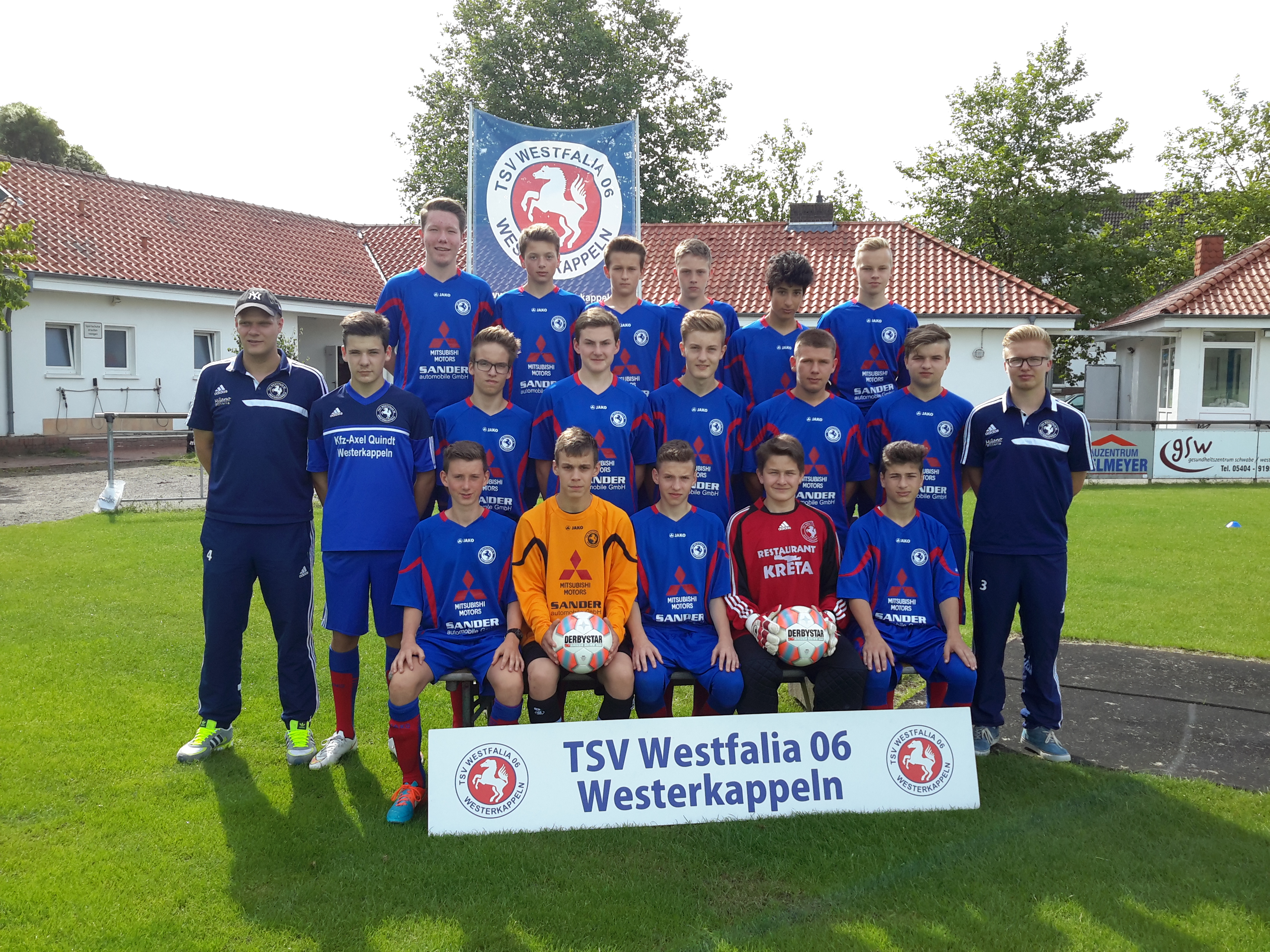Das Mannschaftsfoto unserer B-Jugend 2015/2016