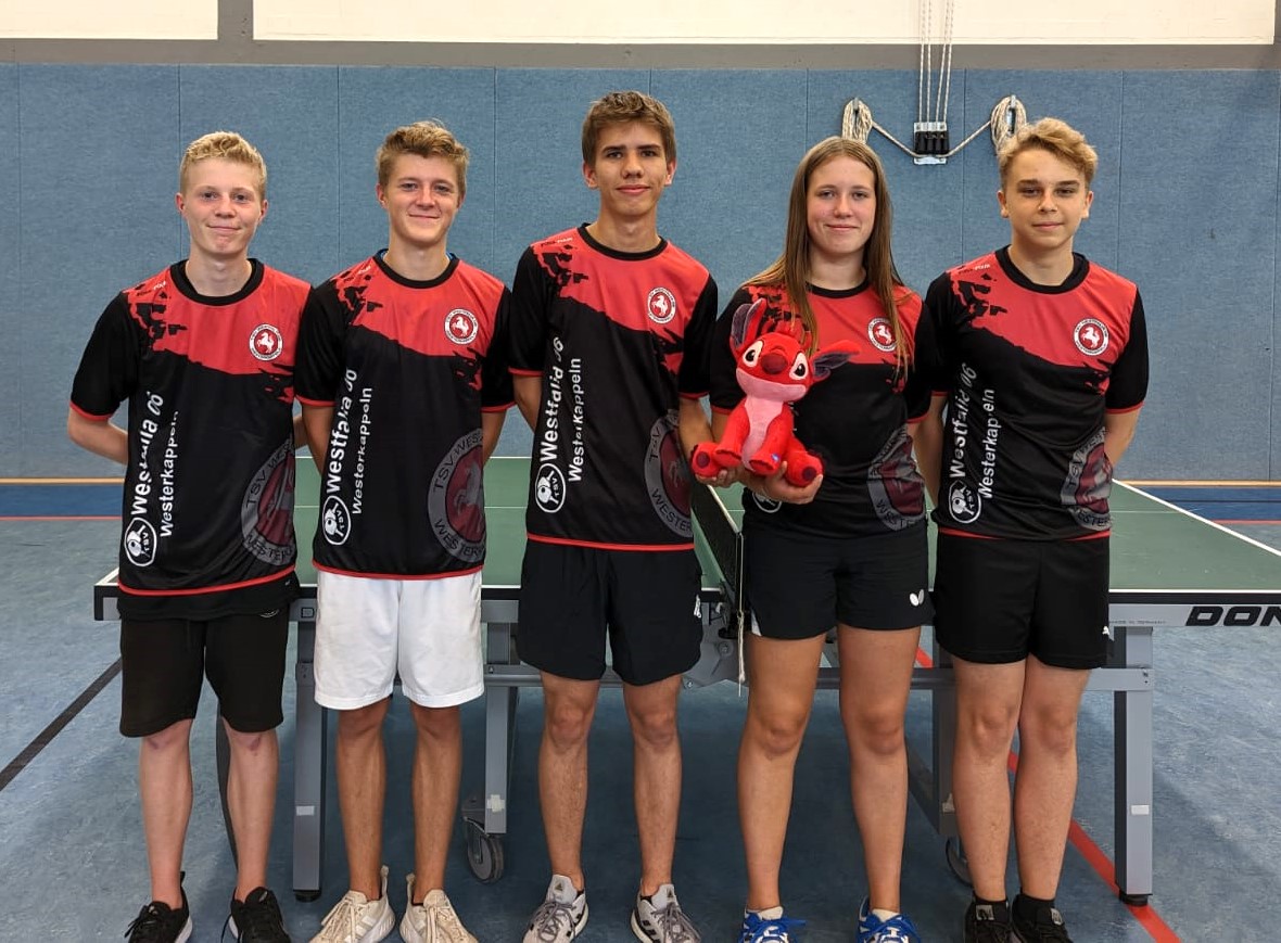 v. l.: Philipp Spieker, Frederic Spieker, Jannis Icken, Alicia Fortmann, Leon Feder